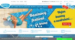 Desktop Screenshot of bazeny.cz